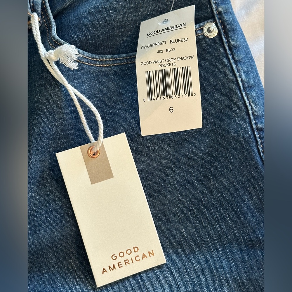 Good American | GOOD WAIST CROP SHADOW POCKETS Jeans - Picture 11 of 14